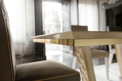 Klassische 1 Stuhl Designer Möbel Holz Barock Garnitur Italienische Esszimmer