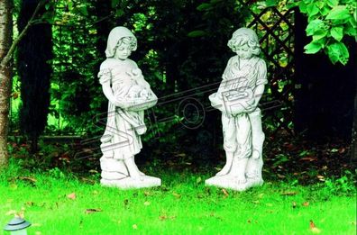 120cm Mädchen Figur Statue Figuren Skulptur Statuen Garten Dekoration Neu 313