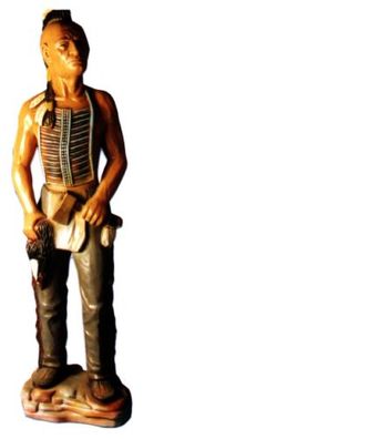 Figur Indianer USA Wild West Statue Skulptur Figuren Skulpturen Dekoration Neu