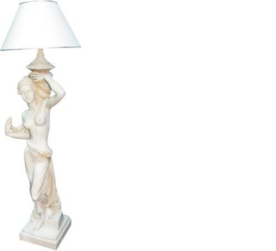 Antike Stil Figur Lebensgroß mit Beleuchtung Stehlampe Standleuchte Lampe Lampen