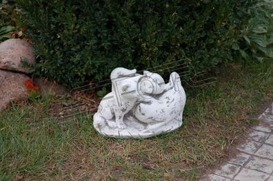 Garten Dekoration Katze Terrasse Stein Figuren Figur Deko Statue Skulptur 103003