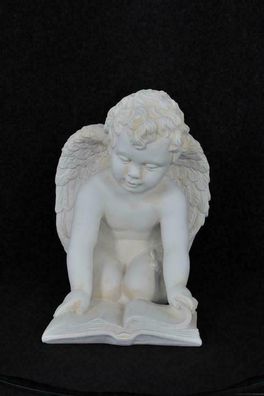 Figur Skulptur Engel mit Buch 36,5cm Skulpturen Figuren Statue Statuen PG0630