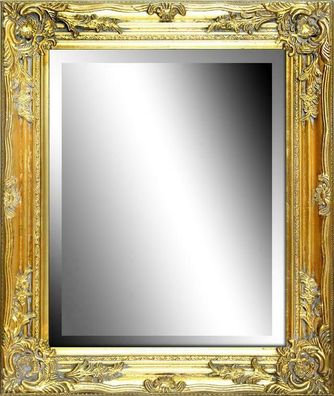 Wandspiegel Antiker Spiegel Standspiegel barock antik ECHTES HOLZ gold 16889