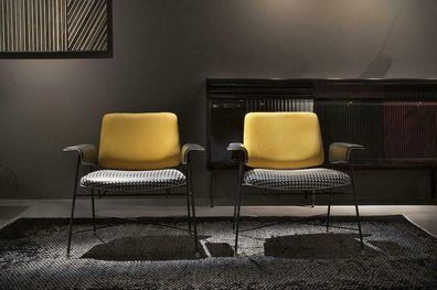 Sessel Design Polster Lounge Club Stuhl Sitz Relax Luxus Zimmer Warte Neu Stoff