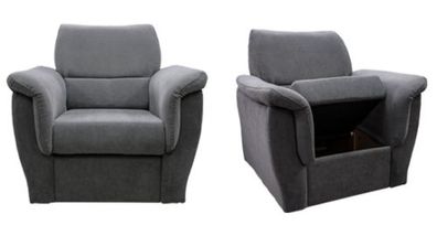 Moderner Sessel Fernseh Sofa 1 Sitzer Couch Designer Textil Sofas Polster Neu
