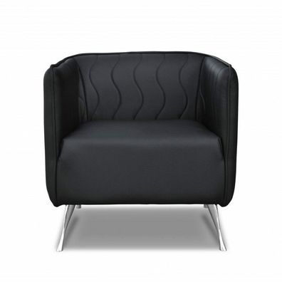 Design Luxus Sessel Chair Sofa 1 Sitzer Fernseh Lounge Chaise Sofa Leder Textil