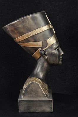 Ägyptische Design Büste Nofretete Figut Statue Skulptur Statuen Skulpturen 52cm