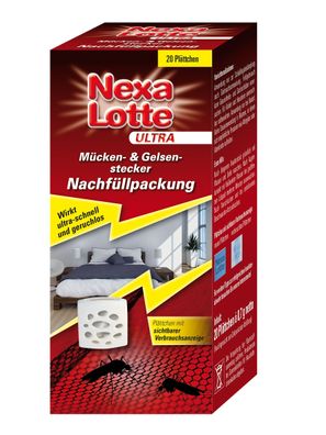 NEXA LOTTE® Ultra Mücken- & Gelsenstecker Nachfüllpackung, 20 Stück