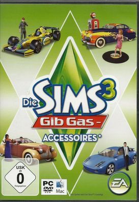 Die Sims 3: Gib Gas- Accessoires (PC, 2010, DVD-Box) Mit Anleitung & Origin Code