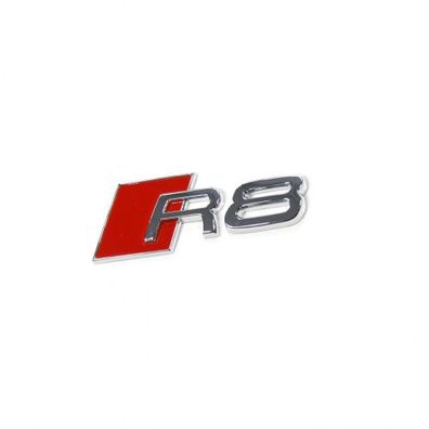 Original Audi R8 Schriftzug Tankklappe Emblem Tankdeckel Logo Aufkleber chrom