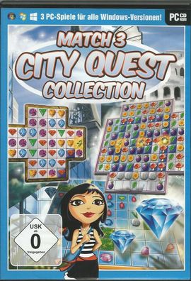 Match 3 City Quest Collection (PC, 2015 DVD-BOX) ohne Anleitung - Top Zustand