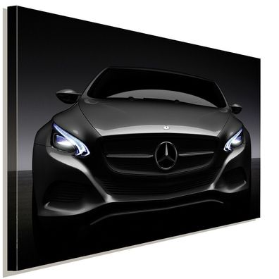 Mercedes Front Leinwandbild AK ART Kunstdruck Mehrfarbig Wandbild Wanddeko XXL