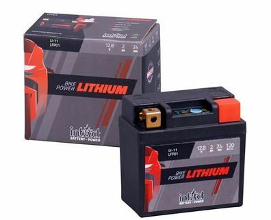 LI-11 LiFePO4 Motorradbatterie 2Ah c10 24Wh extrem leicht, sicher & zuverlässig