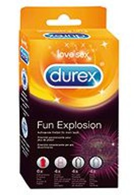 Durex Fun Explosion Kondome Präservative Verhütung Empfängnisschutz 6 x 18 Stück