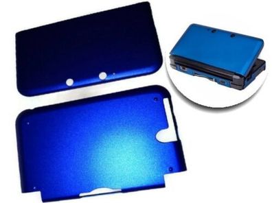 Schutzhülle Passend für Nintendo 3DS XL LL Aluminium Metallic Blau