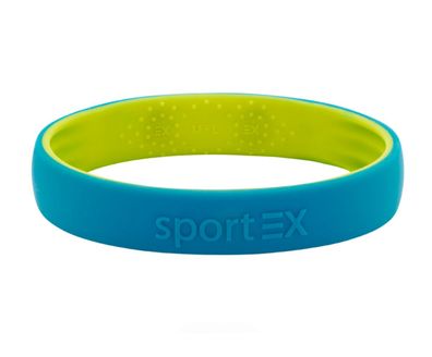 Energetix SportEx Armband 3191-3 Größe L-XL petrol, lemon Silikon Sport Magnetarmband