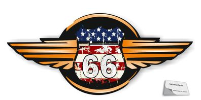1 Stück USA Route 66 Aufkleber Retro US Army Amerika Stern Aufkleber (R20/2/2)