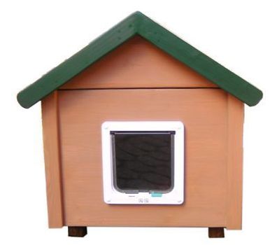 Outdoor Katzenhaus wetterfest Duo mit Katzenklappe - BS2
