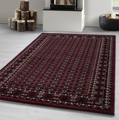 Orientteppich kurzflor Orientalisch Traditional Afghanischer Muster Rot