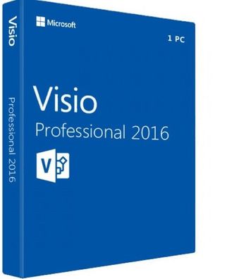 Microsoft Visio Professional 2016 MS Visio 2016 Pro Vollversion