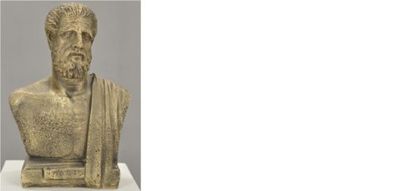 Design Hippokrates Büste Figur Statue Skulptur Skulpturen Figuren Deco 2342 32cm