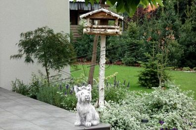 Garten Dekoration Hund Terrasse Stein Figuren Figur Daisy Statue Skulptur 103052