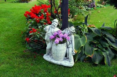 Charlie Chaplin Blumenkübel Pflanz Kübel Dekoration Figur Blumentöpfe Garten