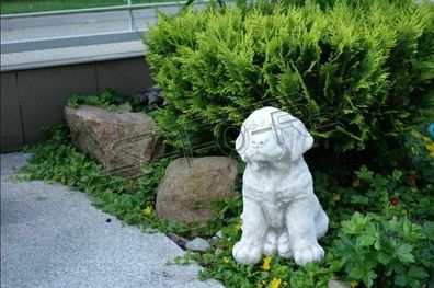 Garten Dekoration Hund Terrasse Stein Figuren Figur Deko Statue Skulptur S103080