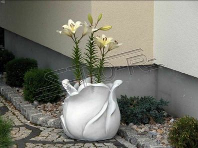 Blumenkorb Blumen Vase Gefäss Garten Terrasse Dekoration Statue Figuren S104066