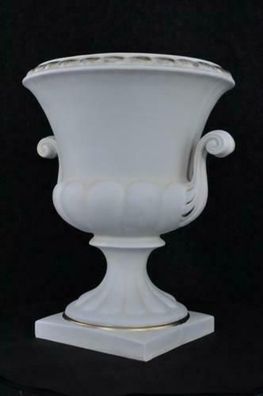 XXL Design Blumen Topf Dekoration Vase Handarbeit Deko Kelch Pokal 49cm P0822