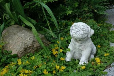 Garten Dekoration Hund Terrasse Stein Figuren Figur Deko Statue Skulptur S103078