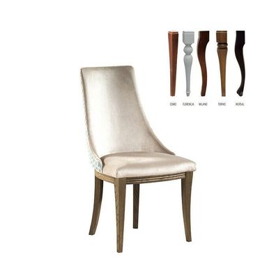 Klassischer Designer Polster Stuhl Gepolstert Stühle Textil Leder Stoff CM-U1