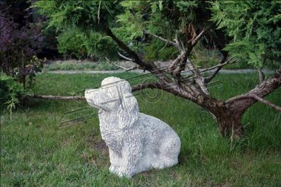 Garten Dekoration Hund Terrasse Stein Figuren Figur Deko Statue Skulptur S103085