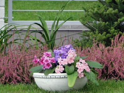 Blumenkorb Blumen Vase Gefäss Garten Terrasse Dekoration Statue Figuren S204042