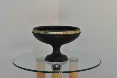 Schale Design XXL Obst Schale Dekoration Tisch Vase Klassischer Marmor 24cm