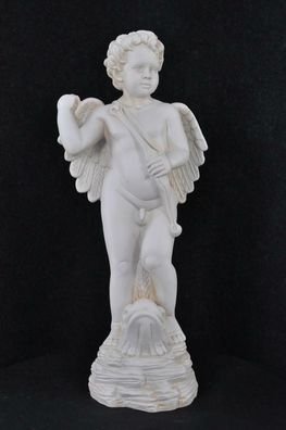 Figur Skulptur Engel Amor Figuren Skulpturen 74,5cm Design Statuen Statue PG0617
