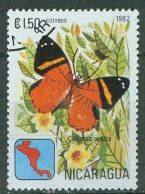 Nicaragua Mi 2256 gest. Schmetterlinge mot2565