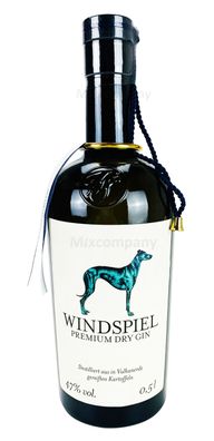 Windspiel Premium Dry Gin 0,5l (47% Vol) Bar Longdrink Cocktail Sammlung Gin To