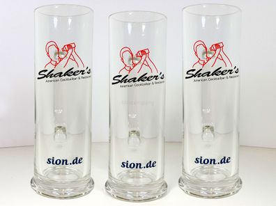 Shakers Bierglas / Glas 0,5L mit Henkel ? 3 Stk.