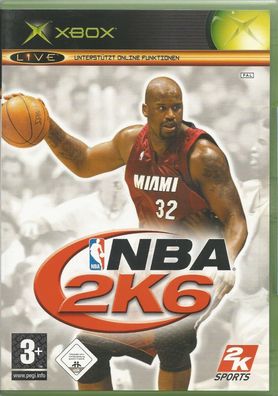NBA 2K6 (Microsoft Xbox, 2006, DVD-Box) sehr guter Zustand