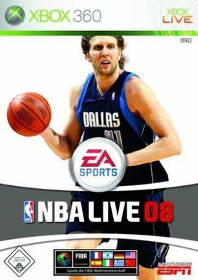NBA Live 08 (Microsoft Xbox 360, 2007, DVD-Box) - guter Zustand