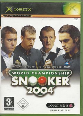 World Championship Snooker 2004 (Microsoft Xbox, 2004, DVD-Box) Zustand gut