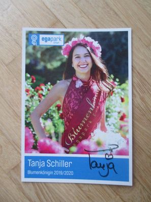 Blumenkönigin 2019/2020 Tanja Schiller - handsigniertes Autogramm!!!