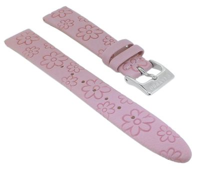 Calypso Kinder Uhrenarmband Leder rosa 14mm Blumenprägung K5710/2