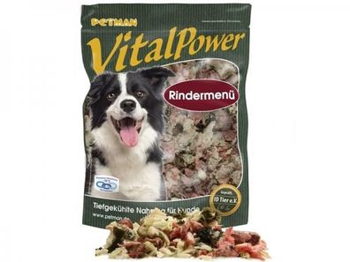 Petman Vital Power Rindermenü Hundefutter 1000 g (Inhalt Paket: 6 Stück)