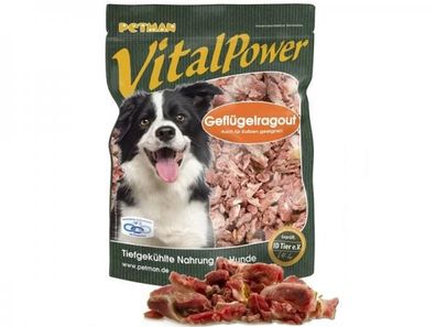 Petman Vital Power Geflügelragout Hundefutter 1000 g (Inhalt Paket: 14 Stück)