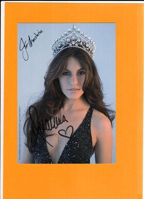 Amanda Ammann (Miss Schweiz 2007) - 21 x 15cm - persönlich signiert