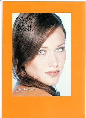 Tanja Gutmann (Miss Schweiz 1997) - 21 x 15cm - persönlich signiert
