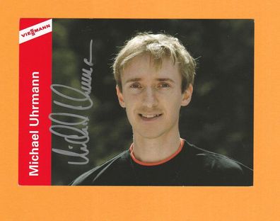 Michael Uhrmann ( ehemaliger deutscher Skispringer )- persönlich sig. Autogrammkarte