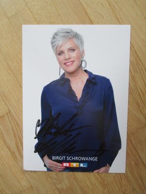 RTL Fernsehmoderatorin Birgit Schrowange - handsigniertes Autogramm!!!!!